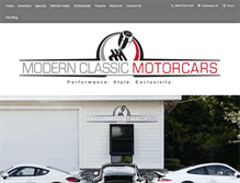 Tablet Screenshot of modernclassicmotorcars.com